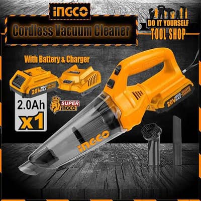 INGCO Cordless Lithium ion High Power Vacuum Cleaner - 20V