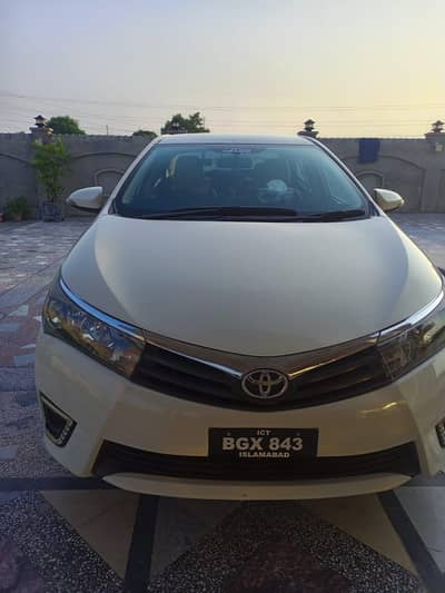 Toyota Corolla xli 2016 modal Islamabad number