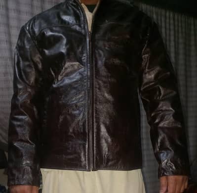 BROWN CLOUR 100% LETHER JACKET FOR BIKE 03456661478