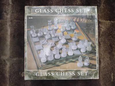 Glass Chess with 24 pieces only rest are broken