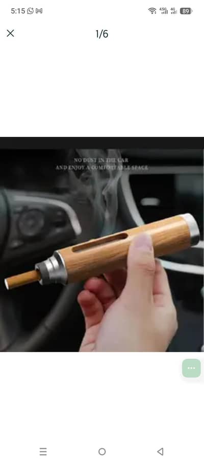 Cigarette Portable Ashtray (Wooden Exterior)