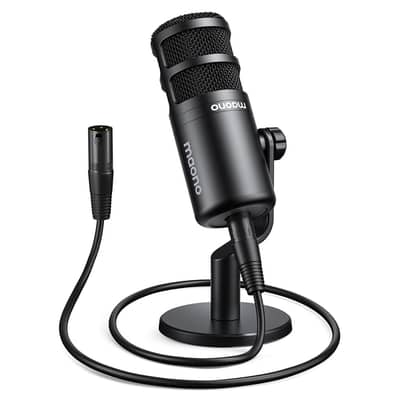 Maono PD100 Podcast Dynamic XLR Microphone Kit Like Rode Podcast Mic