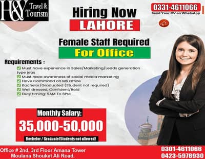Female Customer Services Staff