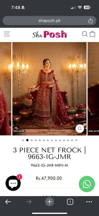 Shahposh bridal / formal wear