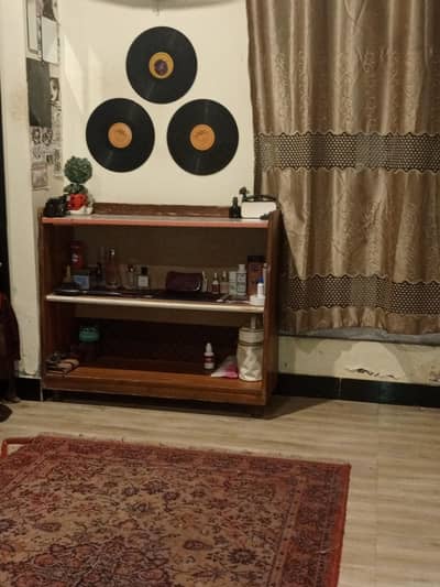 two story wooden shelf