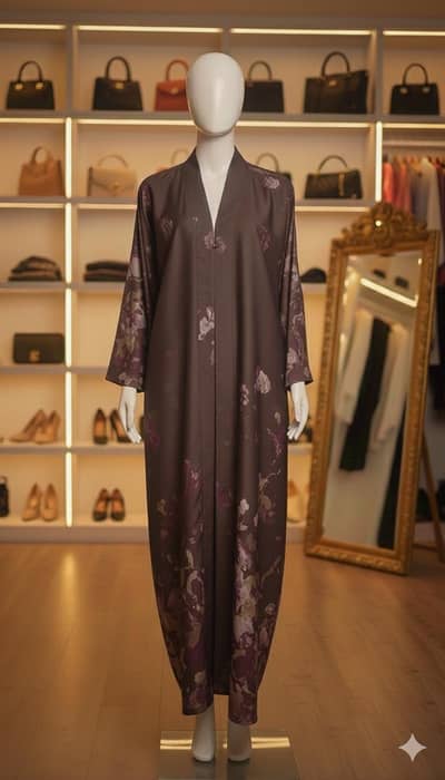 Exquisite sage green premium abaya