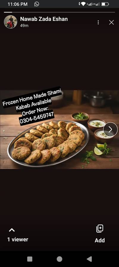 Frozen Home Made Shami Kabab