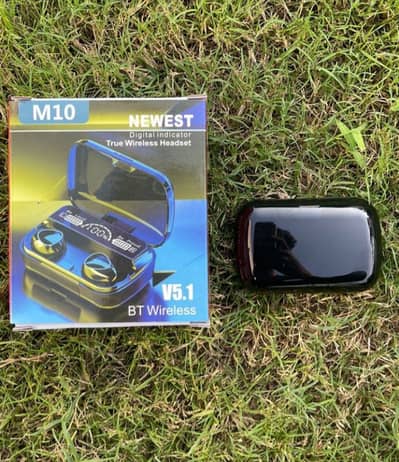 M10 earbuds. This Earbud is selling with discount.