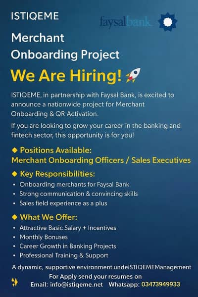 Sales / Merchant Onboarding Job – Hiring Now