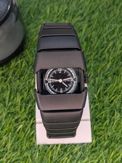black stylish watch