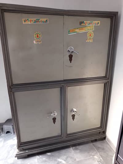 Large Vertical Four Door Iron Trunk / Almirah / Cabinet/ Pati 7x5x3 ft