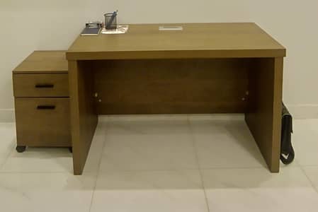 Computer Table with Side Table