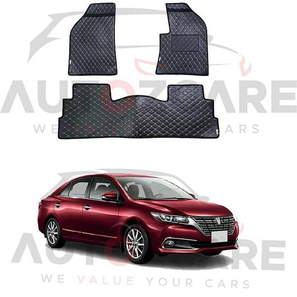 Toyota Premio 7D Floor Mat ( Flat Style ) 3PCS - Model 2008-2021