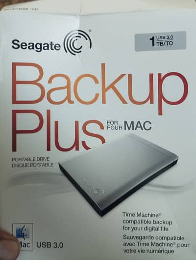 UK imported 1 TB Seagate backup plus external hard drive for mac