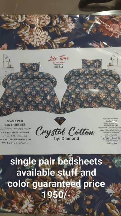 single pair Bedsheets