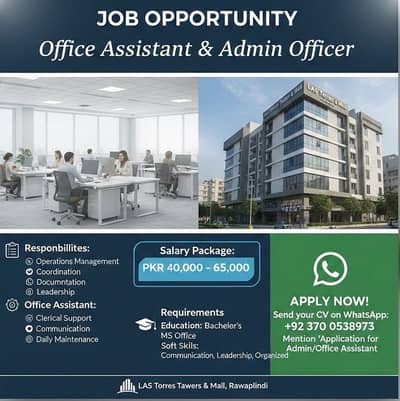 Office Assistant & Admin officer