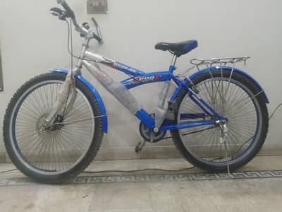 New bicycle blue colour