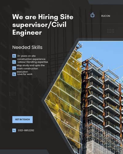 Site supervisor or civil engineer