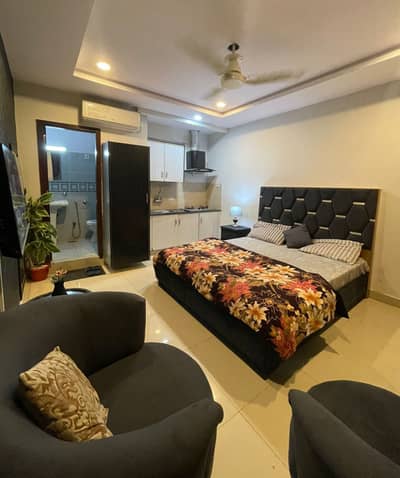 Studio Furnished Apartment Available For Rent In Gulberg Green Islamabad.