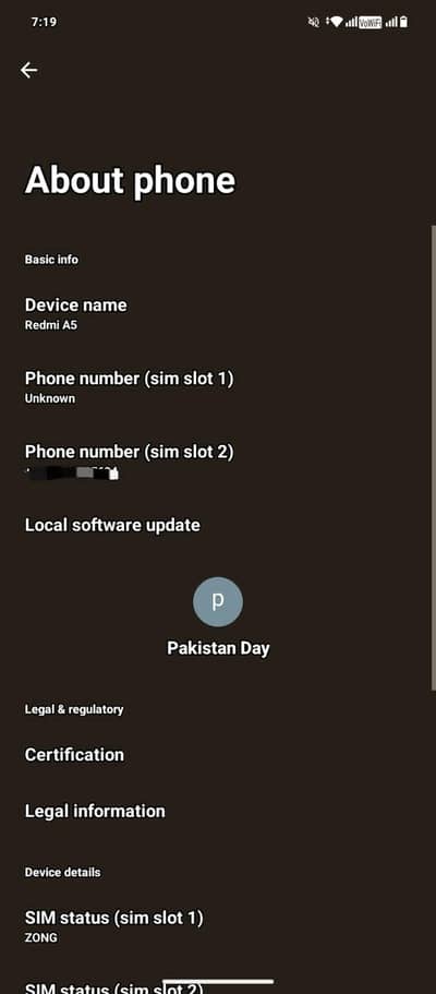 Redmi A5 for Sale – Good Condition with box