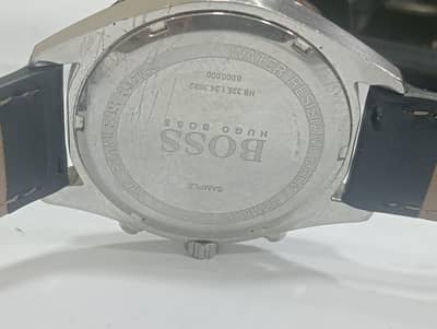 Huge Boss chronograph watch for men 42 mm dial