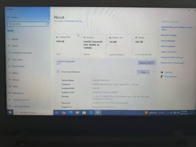 Lenovo Laptop Intel Celeron N3060 4GB RAM 120GB SSD + 500GB HDD