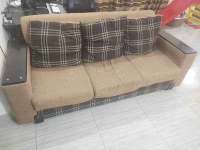 Sofa set (3 seater + 2x single sofa) cheaper