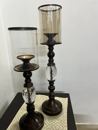 Lamp with two candle stand
