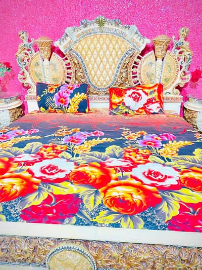 Double bed/king size bed/dressing table/bed set/Side Tables/furniture