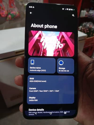 Motorola edge 2022 Whatsapp 03097035489