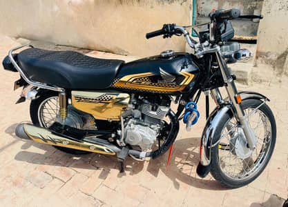 Honda CG 125 5G Gold Edition 2025 Model – Black Color – Excellent Cond