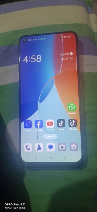 Oppo Reno 5, Non PTA Ram  8+8 GB and Rom 128 GBSale and Exchange