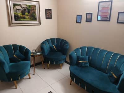 4 Seater Sofa Set in Emerald Green Color