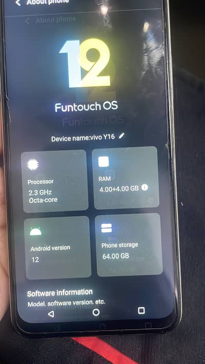 Vivo y16 ……4gb64