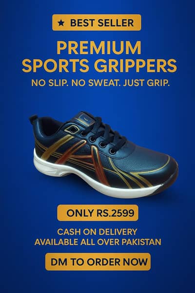 Premium Sports Grippers for Men | Gym, Running | Cash on Delivery.