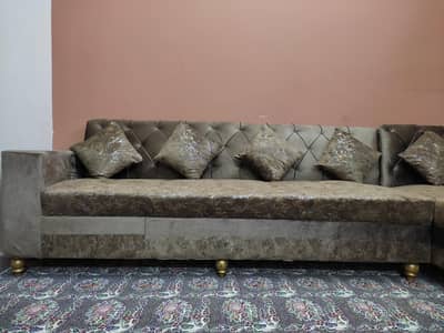 L shaped sofa set