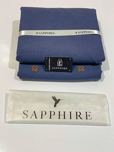 DISCOUNTED LAST OFFER! Luxury  Suiting – Sapphire Soft Winter Wool  