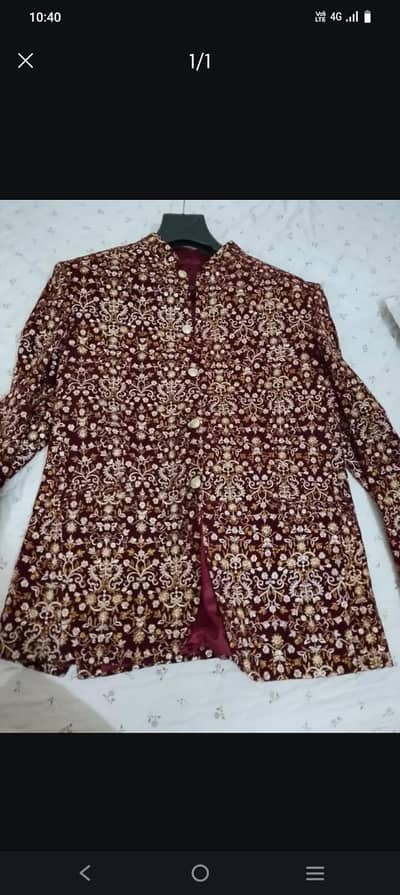 Groom sherwani prince coat