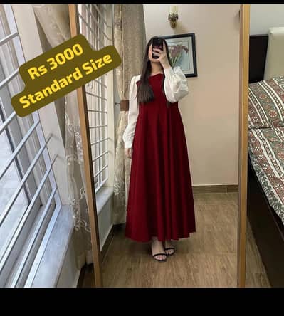 Fabric U Neck Shirt Maxi