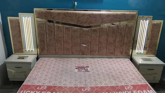 Double Bed, Side Table Molty foam , Dressing table, Wardrobe,