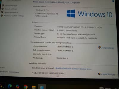 Dell Laptop for sale 8/+128