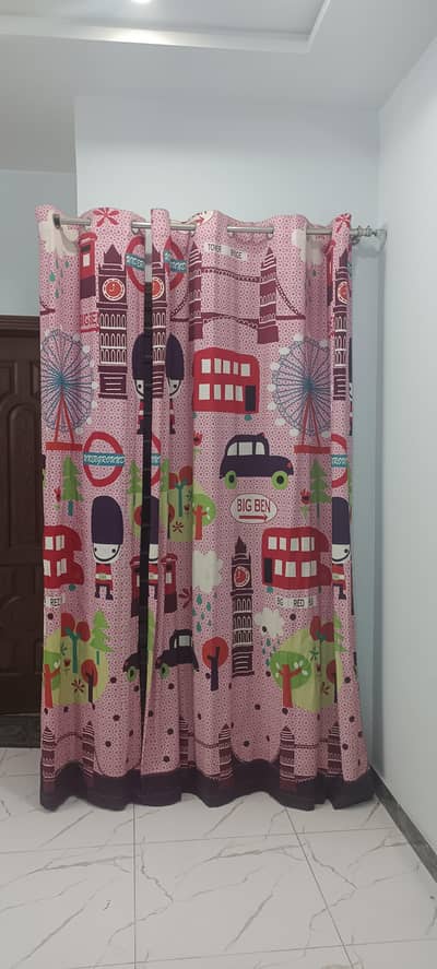 new condition curtain for kids  2 pieces