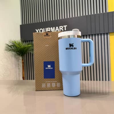 Light Blue Stanley 40 Oz Stainless Steel Tumbler | Leak-Proof Vacuum