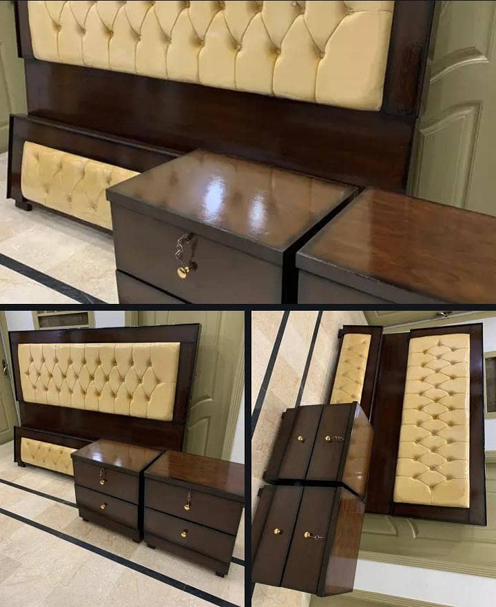 bed with side table 1