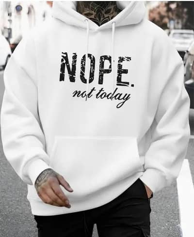 1 Pc Men's Polyester Fleece Printed Hoodie wathsapp 03411647678