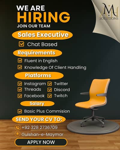 HIRING SALES EXECUTIVE