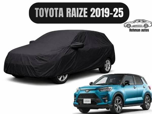 Toyota Raize (2019–2025) Double Layer Car Top Cover | Heavy Duty Dust, Sun & Rain Protection | Perfect Fit