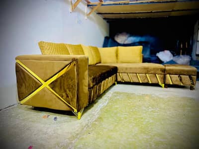 L shap cornor sofa set