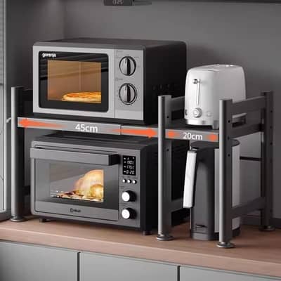 Imported Expandable Microwave Rack - Heavy Duty Kitchen Organizer