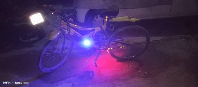 jumper bicycle yellow  colour